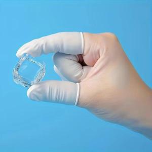 20/100PCS 일회용 호환 손가락 커버 카바 고무 장갑 미끄럼 방지 정전기 라텍스 침대 끝 보호기  슬리브