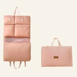 여행가방 여행용 옷 정리 6단 포켓 보조(핑크)파우치 화장품 정리함 보스턴백 캐리어 트렁크 해외