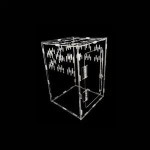 파충류 아크릴 사육장 거북이 하우스 20x20x30CM1오픈 파총류 투명 사마귀