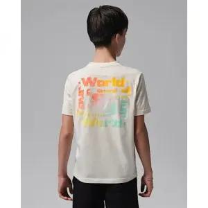 나이키 조던 주니어 월드 투어 티셔츠 - 페일 아이보리 IW1434-110 416169