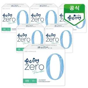 [깨끗한나라] 순수한면 제로zero 대형 14개입x6팩