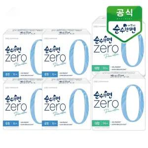 [깨끗한나라] 순수한면 제로 중형 16개입x4팩+대형14개입x2팩