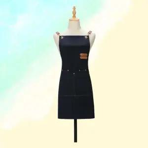 [골드스마일]고급데님 앞치마 카페 주방 식당 공방 작업앞치마