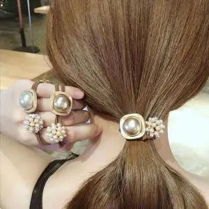 [골드스마일]진주방울 헤어고무줄 헤어끈 머리끈