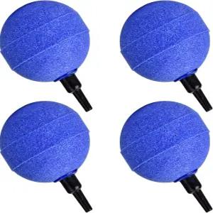 수족관 어항용 에어 스톤 바 버블 디퓨저 4종 세트 2인치 공 모양 수경 재배 산소