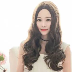 [셀러에이드]펌 여성 연출 웨이브머리 여신스타일 가발 (망포함)