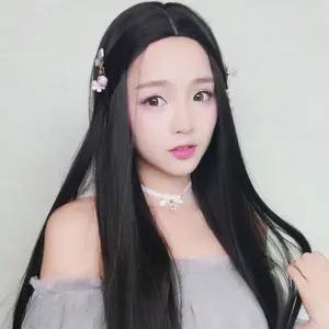 [셀러에이드]긴머리 자연스러운 연출 통 생머리 가발 (망포함)