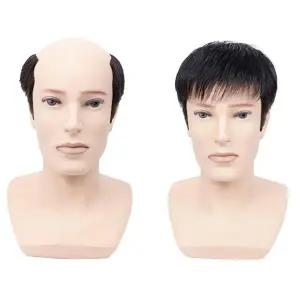 [셀러에이드]인모 남자가발 정수리 커버 자연스러운 O형 커버가발