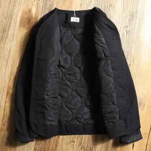 남자 빈티지 커플 아우터 점퍼 패딩 코트 노칼라 추동 보온 브이넥 자켓 원픽5