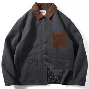 남자 면 빈티지 보온 외투 점퍼 패딩 루즈핏 카고 공작면 도톰 코트 재킷 원픽5