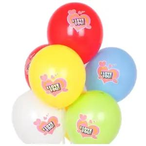 VPWM 30cm 인쇄 풍선 아이러브유 50개파티꾸미기 생일장식 아이러브 생일용 행사용 꾸미기