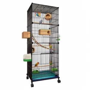 앵무새 놀이터 날림장 새집 하우스 케이지 둥지 이동식 사육장