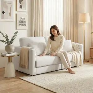 [지베스]앤 아쿠아패브릭 접이식 소파베드 3인