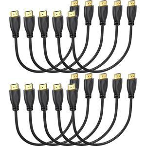 MOSIMLI 4K HDMI 케이블 1FT 10팩, 고속 2.0 케이블은 노트북, 사운드바, 모니터, PS5, PS4, Xbox One, Fire TV 등에 대해 ARC 및 CL3 등급을 지원합니다