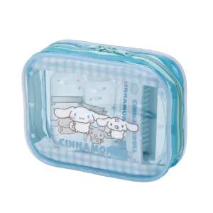 시나모롤 트래블 세트(668302)(일)로션용기 여행용화장품 헤어빗 파우치 소품케이스 용칫솔 휴대용 용치 샴