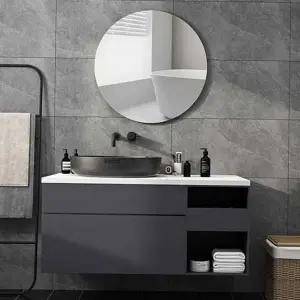 [셀러에이드]아크릴 붙이는 자취방 무타공 안전 방수 거울 욕실 타원형거울