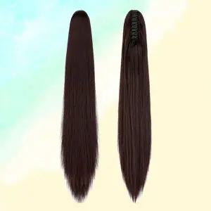 집게형 헤어피스 포니테일 가발 여성용 부분가발