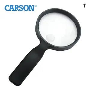 카슨 휴대용돋보기 2배 초점3.5 JS-24곤충관찰 실버용품 다용도 책읽기 확대 손잡이 독서용 다목적 용돋보