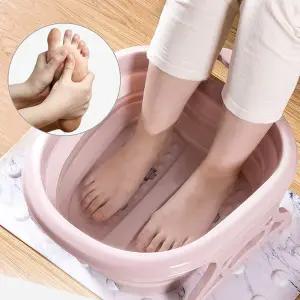 접이식 지압족욕통 - 욕대야 욕기 발찜질 마사지습식 욕바스켓 가정용 사용이편리한 강한기 건강한 이편안