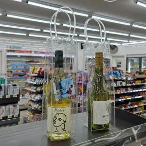 PVC 투명 와인 쇼핑백 선물가방