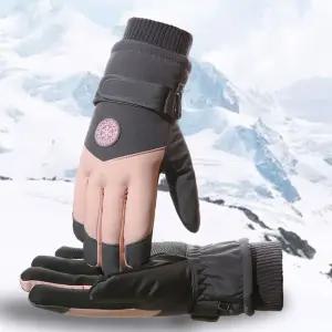 남녀공용 겨울 스키장갑 보드장갑 벙어리 스노우 방한 남성 여성 유아 주니어 추천 용품 따뜻한 터치 가죽