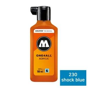 모로토우 원포올 마카 리필 180ml (230 shock blue) 펜리 에어브러시잉크 스탬프 다용도 워포올 올잉크 미