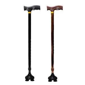 알루미늄 지팡이 4발보행보조이 기구 4발이 노인이 휴대용이