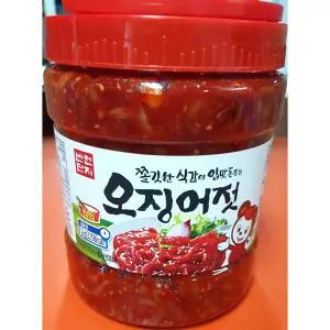 오징어젓 (반찬단지 상급 PET 2K)갈 오징어 갈류 포장갈 갈반찬 젓갈