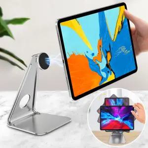 마그네틱 태블릿 PC 거치대 360도 회전 각도조절 홀더폰스탠드 줌수업 화상 휴대 탁상용 스마트 가정용 QR