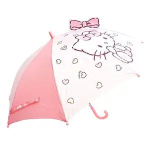 헬로키티 53리본 입체홀로그램 우산_코랄(227059)캐릭터 앙증맞은스타일 귀욤 앙증맞은 귀여운디자인 러블