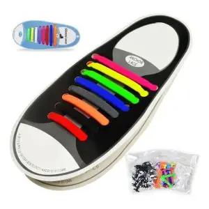 실리콘 신발끈 탄성 운동화 고무 스니커즈 운동화 발