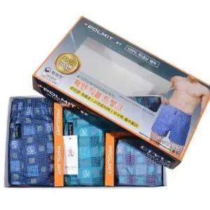 (3매입) 남성 트렁크팬티 남자팬티 네모팬티 언더웨어