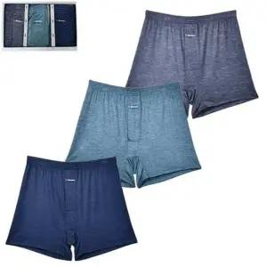 럽고 쾌적한 착용감 인견 소재 남성 사각 팬티 3매입