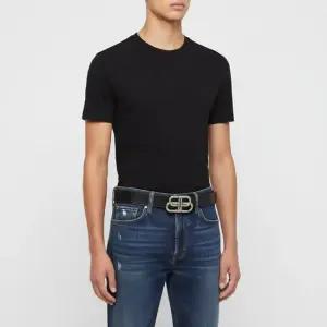 26SS 블랙 BB 레더 벨트 570370 1CH0B 1000