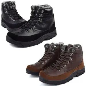 겨울 남성 방한부츠 생활방수 퍼안감 방한화 트래킹화털신발 부츠 패딩 워커 컴포트화 워킹화 운동화 방수
