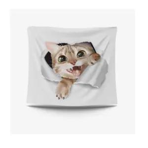 특대 고양이5 패브릭 포스터 가림막 커튼 가리개 커텐바란스 가리개천 천가림막 가림막천 천가리개 주방