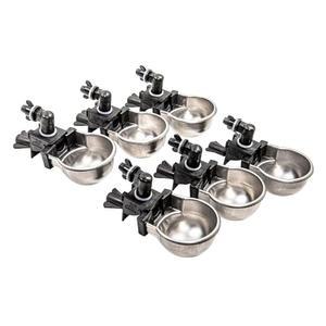 RAC Paws by RentACoop DIY 자동 충전 금속 컵 워터러 키트 - 작은 동물, 반려동물, 토끼, 닭, 햄스터, 기니피그, 친칠라, 쥐, 쥐 6팩에 적합합니다