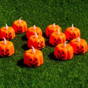 할로윈장식LED티라이트초(호박)12개입 파용품 데코 소품 양초 양키캔들 데이 파티 캔들 미니들 미니초 초