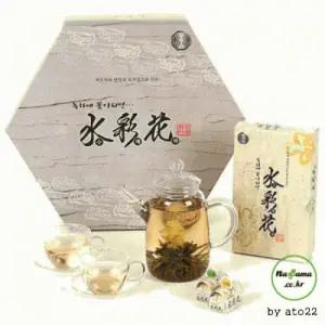 선생님선물 답례품 스승의날 어버이날카네이션 꽃차 카네이션 선물세트 꽃피는녹차 다기세트 사은품