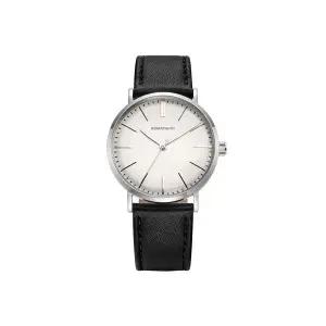 매장정품 ROMANSON 카이로스 빈티지 돔 37 화이트 가죽시계 RWTLMM5BS001WHWH0