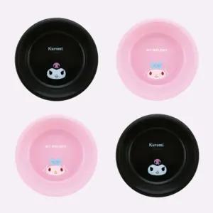 그릇 4종세트 쿠로미 간식 유아용 캐릭터접시식기 아기 어린이