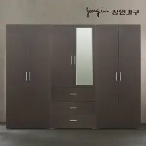 [엘클럽비밀특가] 블리스 2400 옷장세트 (800 3단서랍 거울 행거형+800행거 이