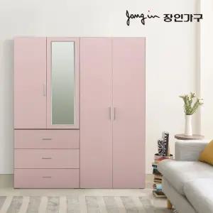 [엘클럽비밀특가] 블리스 1600 옷장세트 (800 3단서랍 거울 이불형+800 행거형)