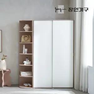 코라 1600 슬라이딩 옷장 세트 1200 옷장 (행거형)+400 측면 코너장