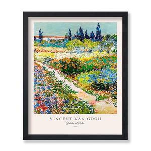포스터 마스터 빈티지 반 고흐 - 레트로 인상주의 프린트 아를의 정원, 화려하고, 미적이며, 아름답습니다 8x10 액자에 넣지 않은 벽 예술 예술가, 친구를 위한 선물 가정, 사무실을 장식