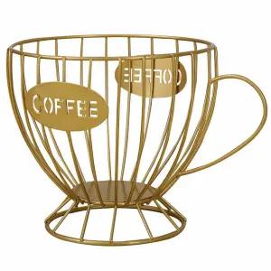 커피캡슐보관함 큐브 보관통 골드