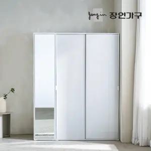 코라 1600 슬라이딩 옷장 세트 1200 거울옷장 (선반형)+400 거울장