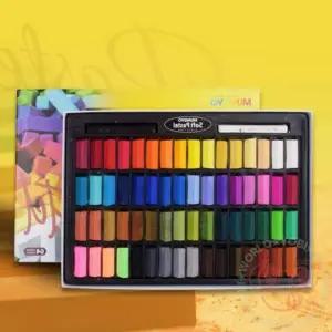 일반용 드로잉 유화 그림 컬러링 사각 파스텔 64색연필 크레용 파스텔화 그리기 64 미술 전문가용 연필