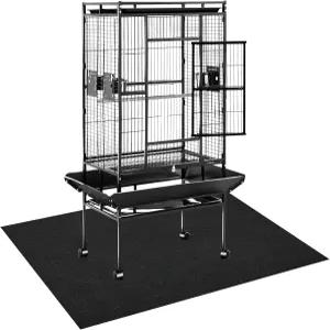 세브라바운즈 대형 새장 매트 새장용 35x47인치 반려동물장 아래 개 상자 라이너 파충류 수족관 미끄럼