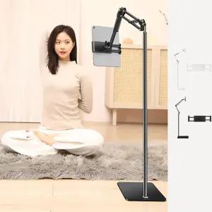 스마트폰 태블릿 스탠드 거치대 핸드 침대 자바라줌수업 화상 휴대 받침대 아이패드 가정용 QR 타블릿